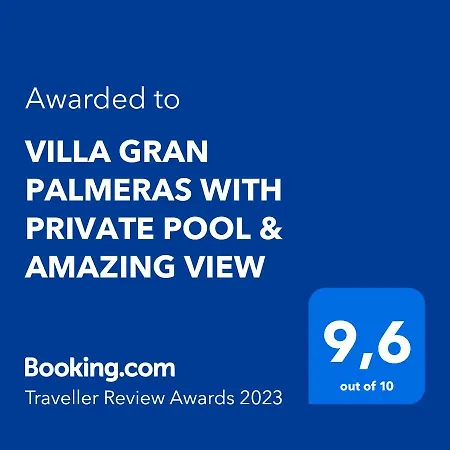 Vila Gran Palmeras With Private Pool & Amazing View *